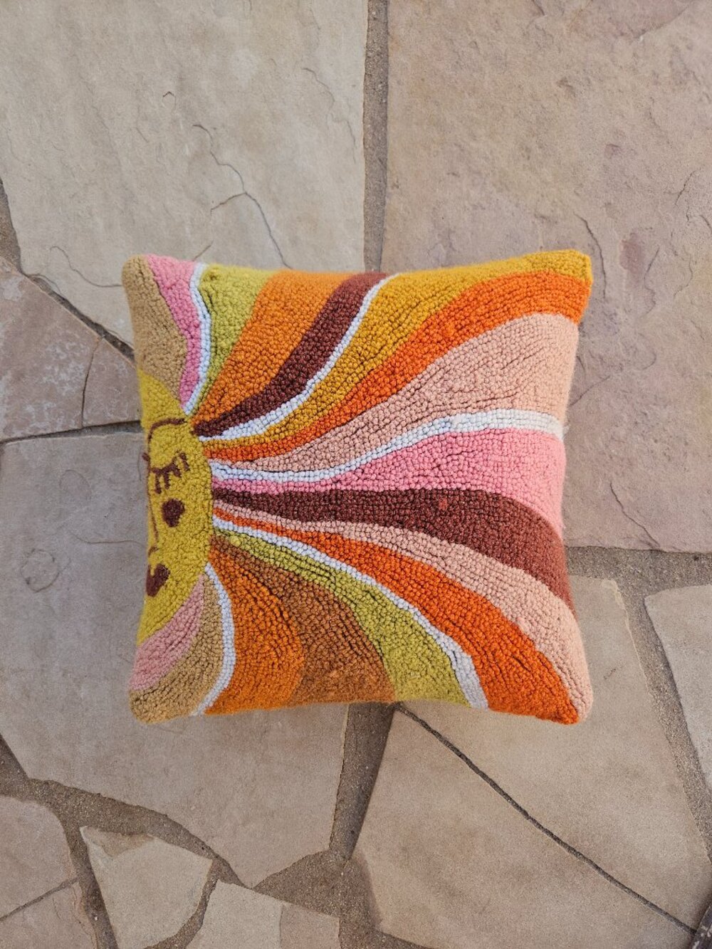 Retro Wool Sun Pillow